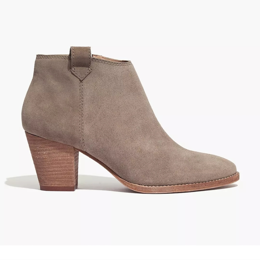 MADEWELL *Billie Boot* Tan Suede Ankle Booties 6.5